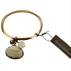 Tommy Bahama NWT Shell & Charms Bracelet OS Goldtone Beach Vacation